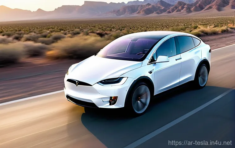 테슬라 모델 X의 중고차 구매 팁 - **Prompt:** A meticulously detailed interior shot of a Tesla Model X, emphasizing its smart technolo...